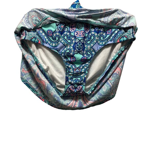 Alex Marie Womens Paisley Print Swimsuit Set With Skirt Bottoms Size 10-12 - Picture 5 of 8